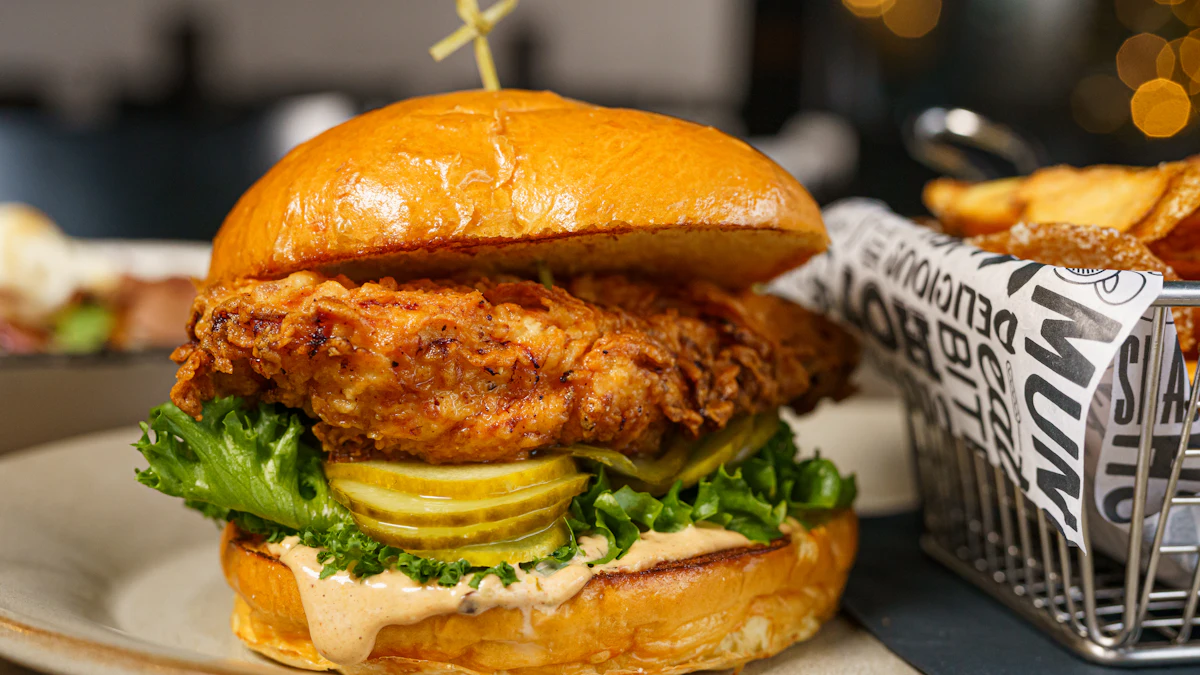 Crispy chicken sandwich — illustrative photo