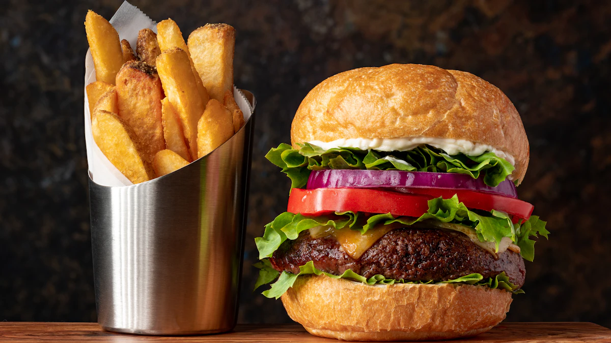 Burger and fries — illustrative photo