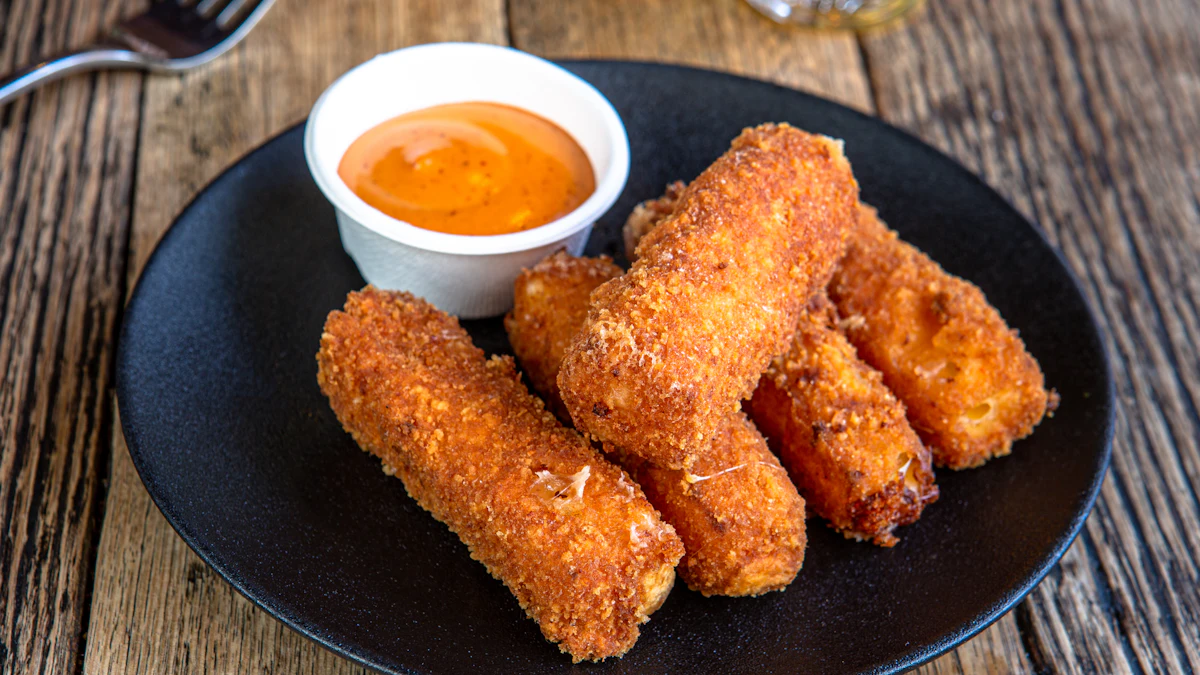 Chicken strips with dip — illustrative photo